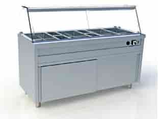 Modul cald bain-marie autoservire 5xGN 1/1 3 - Echipamente Horeca Modul cald bain-marie autoservire