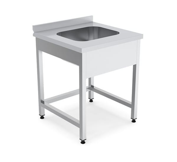 Spalator cu o cuva fara polita 700x700 mm 3 - Echipamente Horeca Spalator cu o cuva fara polita 700x700 mm