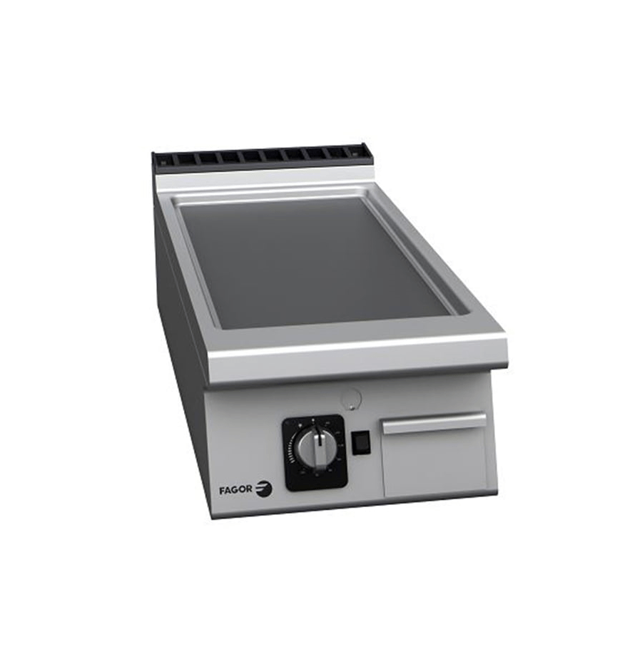 Fry-top neted simplu electric linia 900 3 - Echipamente Horeca Fry-top neted simplu electric linia 900 Fagor, de banc, cu termostat
