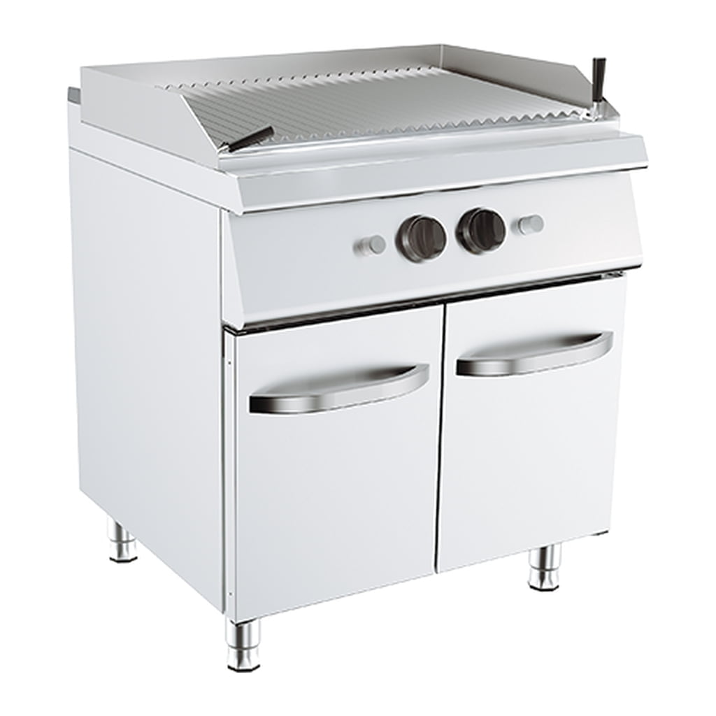 Gratar roca vulcanica dublu gaz 3 - Echipamente Horeca Gratar roca vulcanica dublu gaz