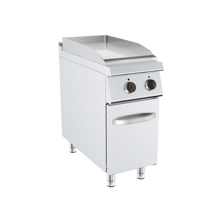 Fry-top simplu neted electric cu suport inchis