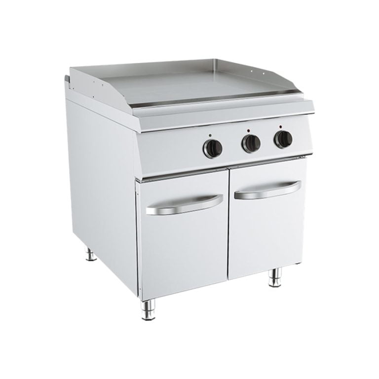 Fry-top dublu neted electric cu suport inchis
