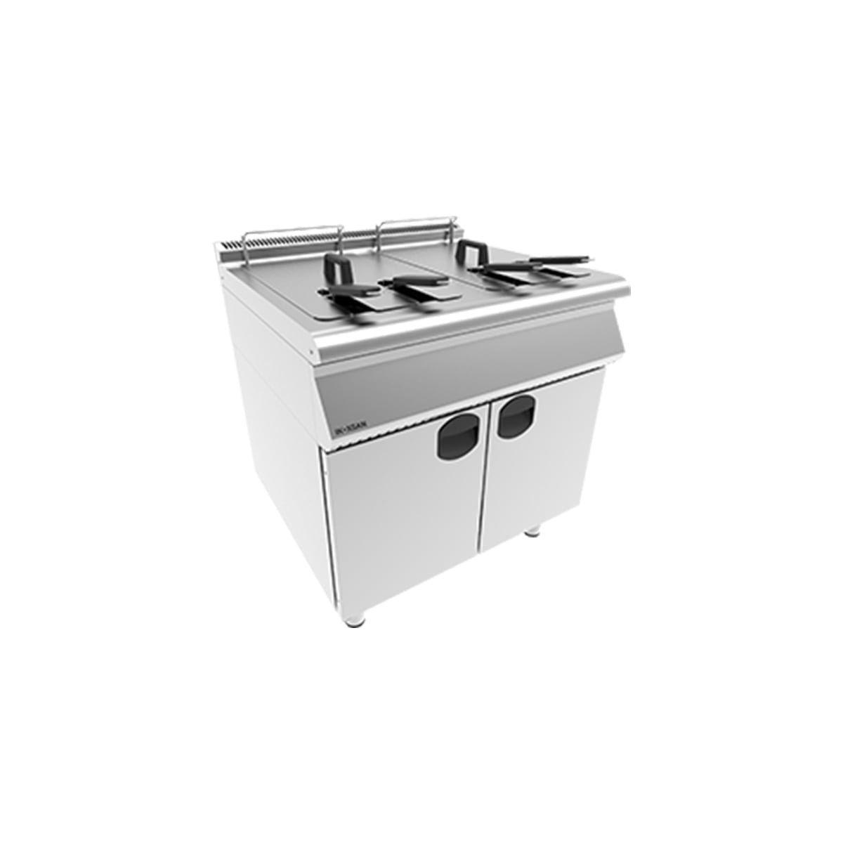 Friteuza gaz 2x15 lt cu suport inchis linia 700 3 - Echipamente Horeca Friteuza gaz 2x15 lt cu suport inchis linia 700