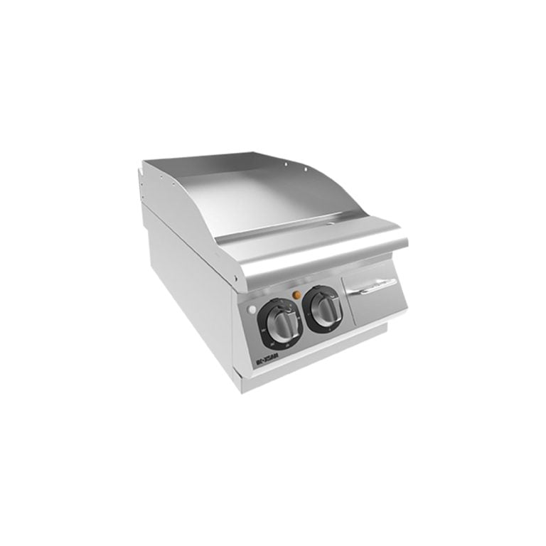 Fry-top simplu neted electric cu suport inchis