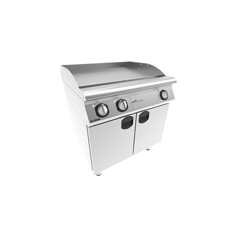 Fry-top dublu neted electric cu suport inchis