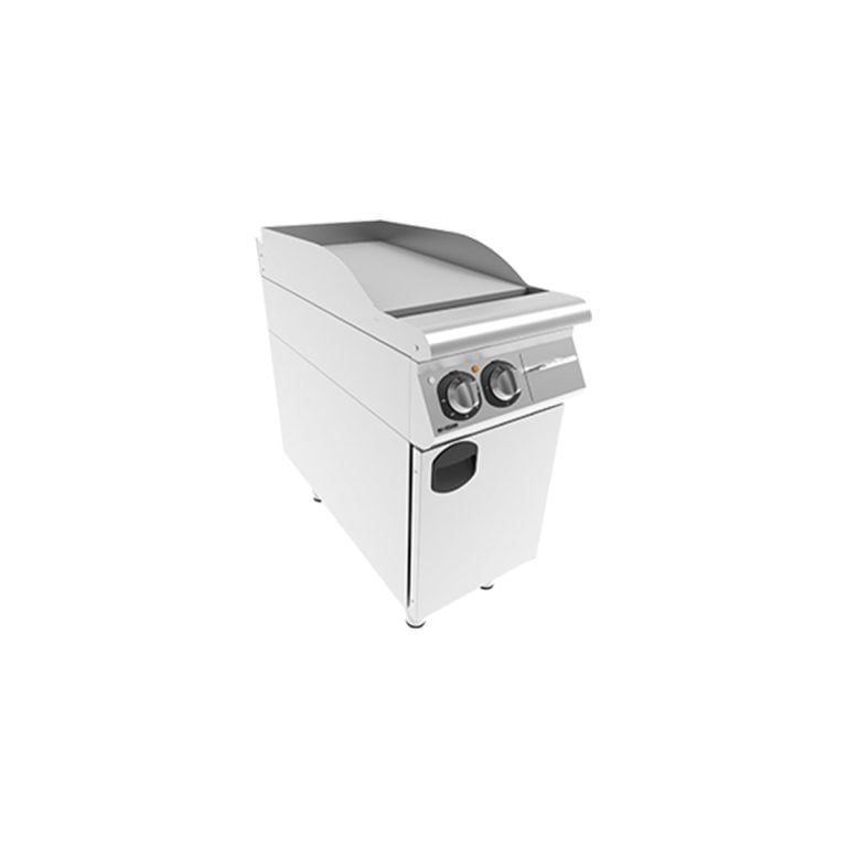 Fry-top simplu neted electric cu suport inchis