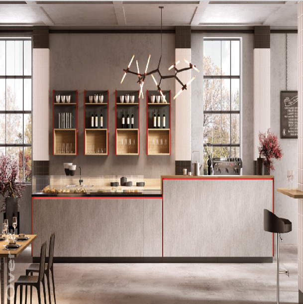 Mobilier bar frontal si retrobar