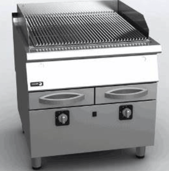 Gratar dublu gaz inox linia 900 3 - Echipamente Horeca Gratar dublu gaz inox linia 900
