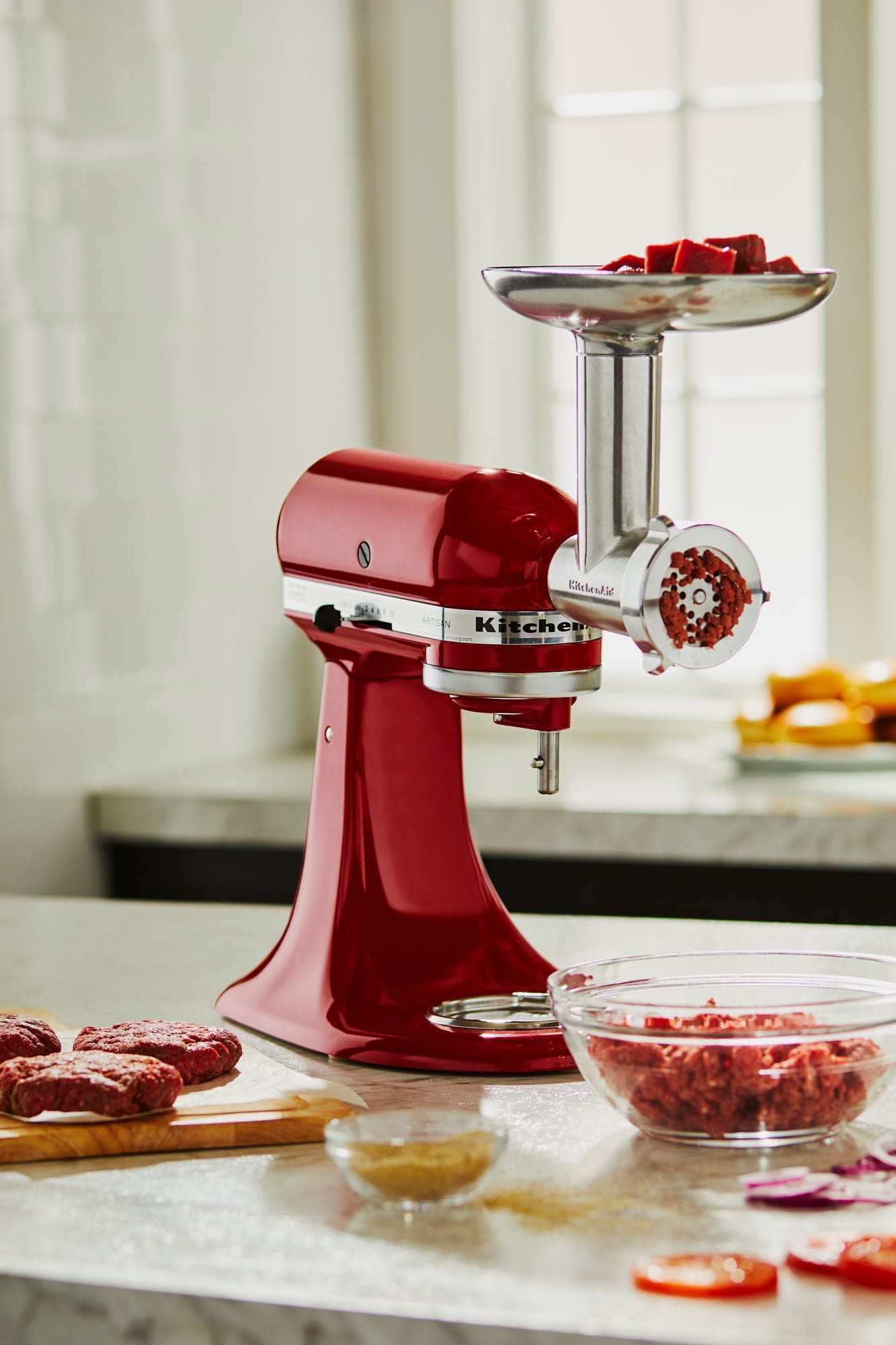 Accesoriu pentru tocat si preparare carnati - KitchenAid 8 - Echipamente Horeca Accesoriu pentru tocat si preparare carnati - KitchenAid - imagine 6