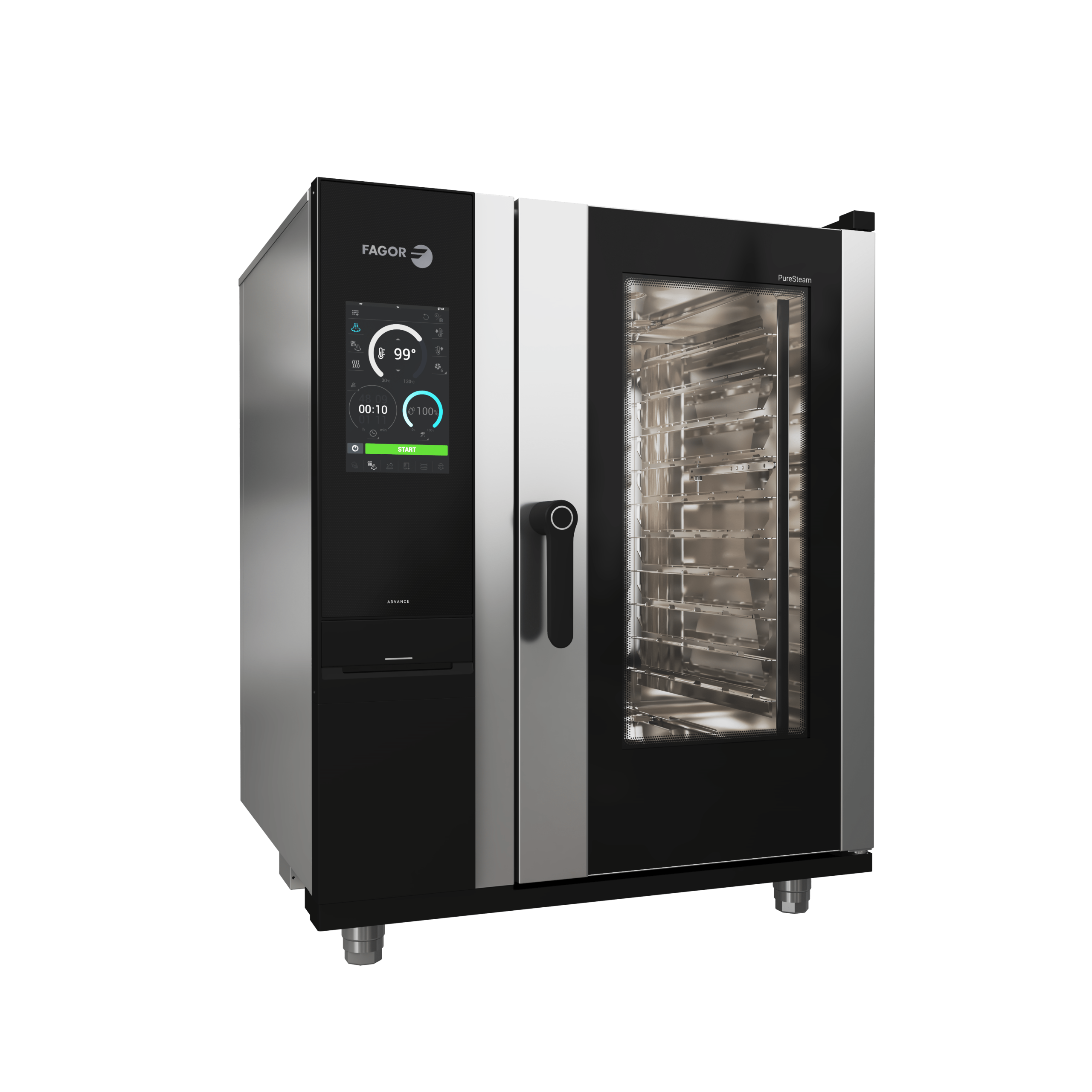 Cuptor gastro 10 tavi gaz TS/boiler DS