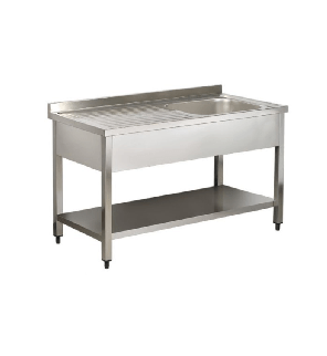 Spalator cu o cuva si polita 140x70 cm