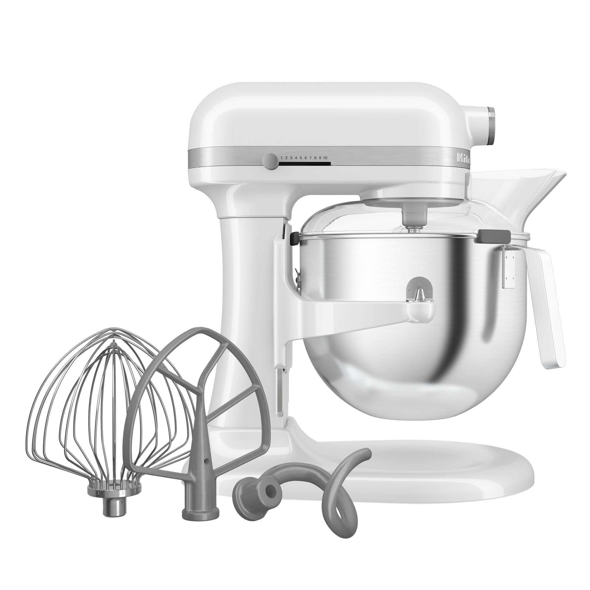 Mixer 6,6 litri, heavy duty, alb KitchenAid 6 - Echipamente Horeca Mixer 6,6 litri, heavy duty, alb KitchenAid - imagine 4